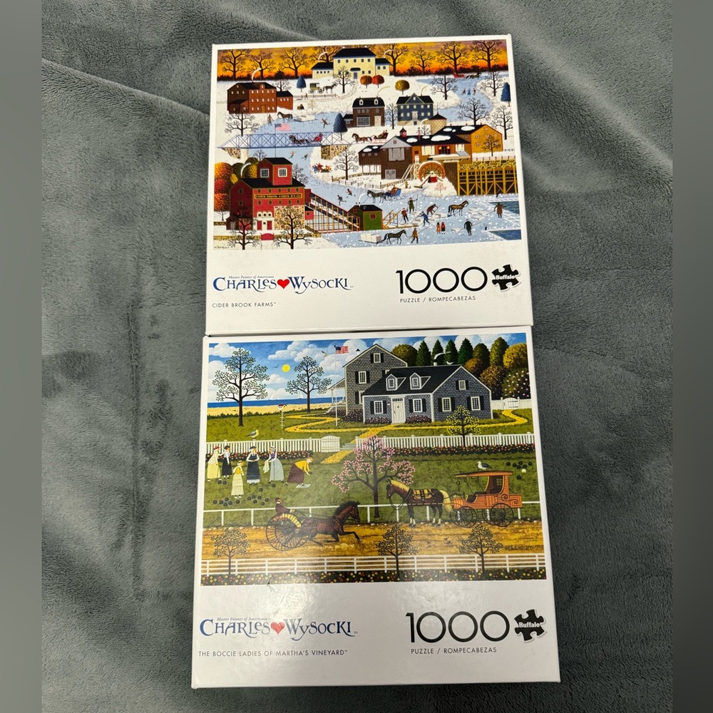 2 Buffalo Charles Wysocki 1000 Piece Puzzle